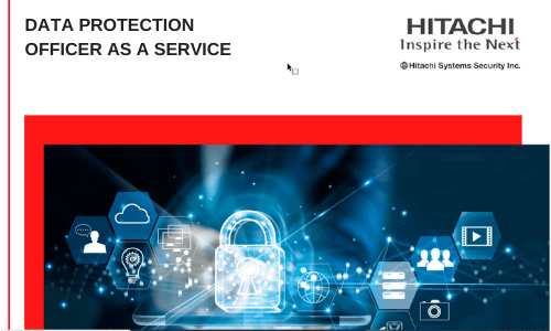Hitachi systems security data protection officer as a service